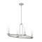 Designers Fountain Hudson Heights 60 Watt 4 Light Polished Nickel Linear Pendant with Clear Glass Shade D268C-IS-PN - alternate 1